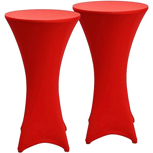 Beautissu Stella Stehtischhusse Ø 70cm Rot 2tlg günstig online kaufen