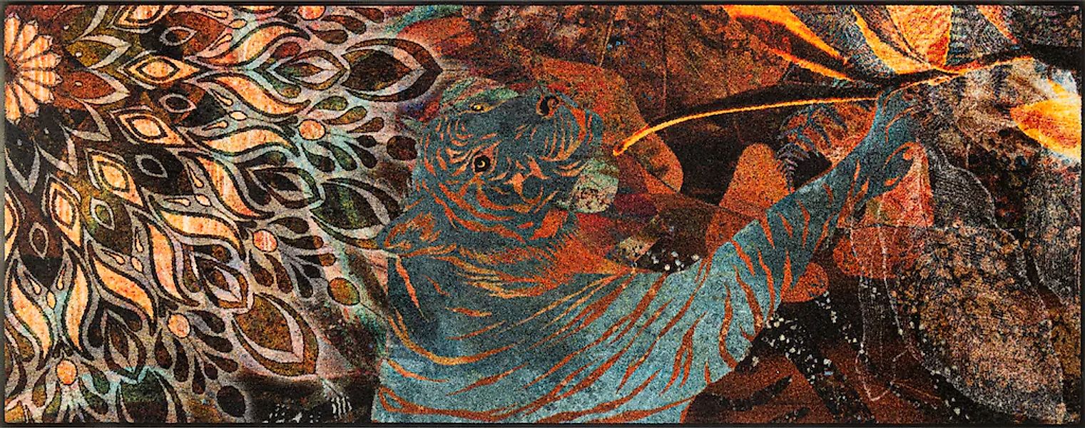 wash+dry by Kleen-Tex Fußmatte "Jungle Dance" rechteckig 7 mm Höhe günstig online kaufen