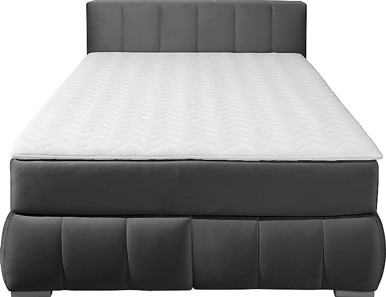 Home affaire Boxspringbett "Chelles", inkl. Topper, in XXL- Überlänge 220 c günstig online kaufen