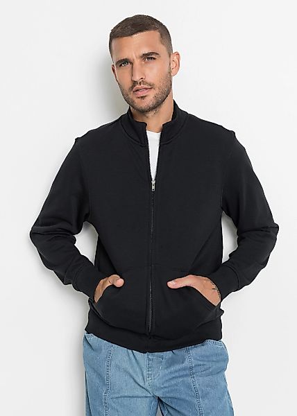 bonprix Sweatjacke "Sweatjacke mit Stehkragen" Sweatjacke mit Stehkragen günstig online kaufen