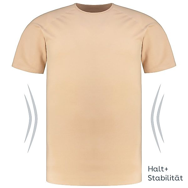 Finn Design Komfort T-Shirt mit stabilisierender Funktion Farbe beige Größe günstig online kaufen