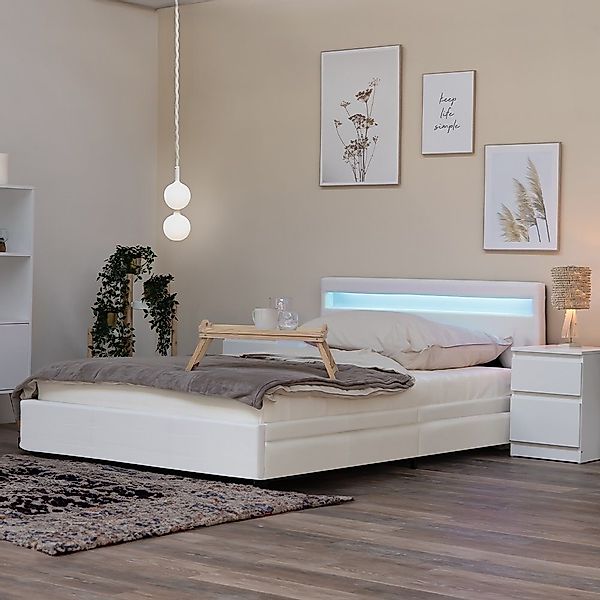 HOME DELUXE Bett LED Bett NUBE günstig online kaufen
