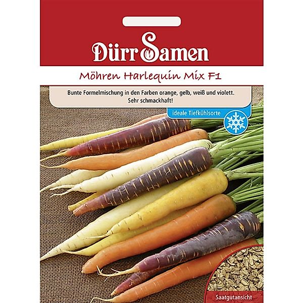 Dürr Samen Möhren Harlequin Mix F1 Saatgut günstig online kaufen