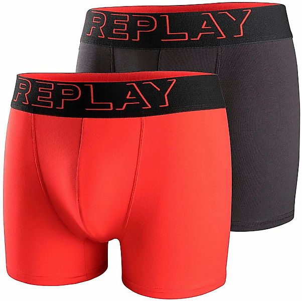 Replay Boxershorts BOXER Style 2 T/C Cuff 3D logo 2pcs Box (Packung, 2er) m günstig online kaufen