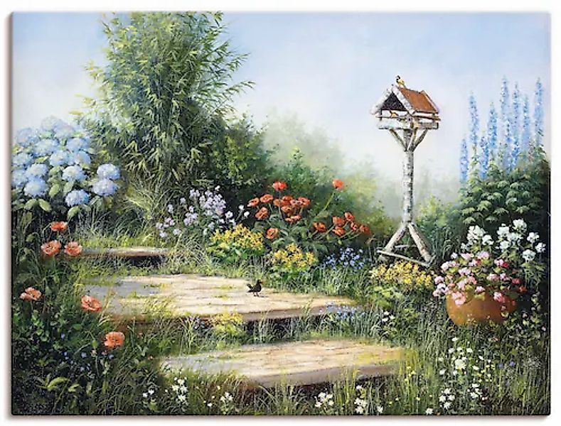 Artland Leinwandbild »Lieder der Vögel« Garten 1 Stk. tlg. auf Keilrahmen g günstig online kaufen