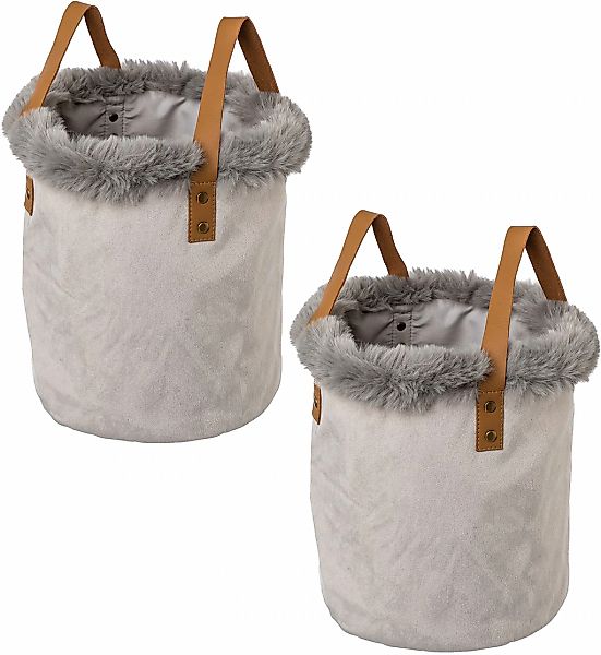 Creativ home Organizer "Weihnachtsdeko", (Set, 2 St.), mit Kunstfellrand un günstig online kaufen
