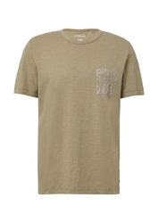 s.Oliver Kurzarmshirt T-Shirt Meliertes T-Shirt aus günstig online kaufen