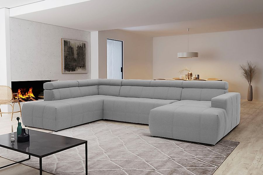 DOMO collection Wohnlandschaft "Brandon, whlw. mit Sitztiefenverstellung, w günstig online kaufen