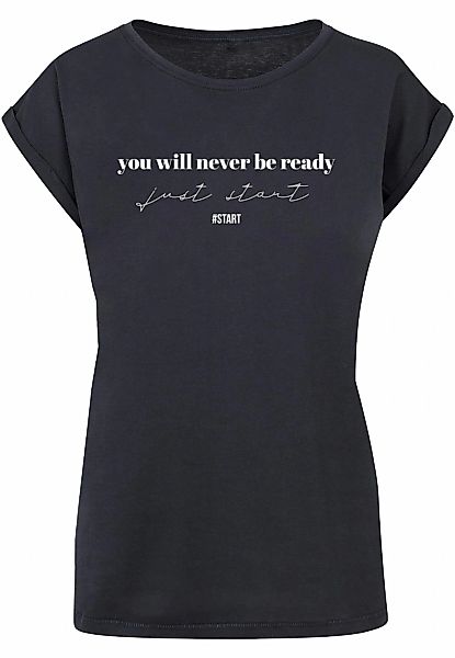 Merchcode T-Shirt "Merchcode Damen Ladies Just Start T-Shirt", (1 tlg.) günstig online kaufen