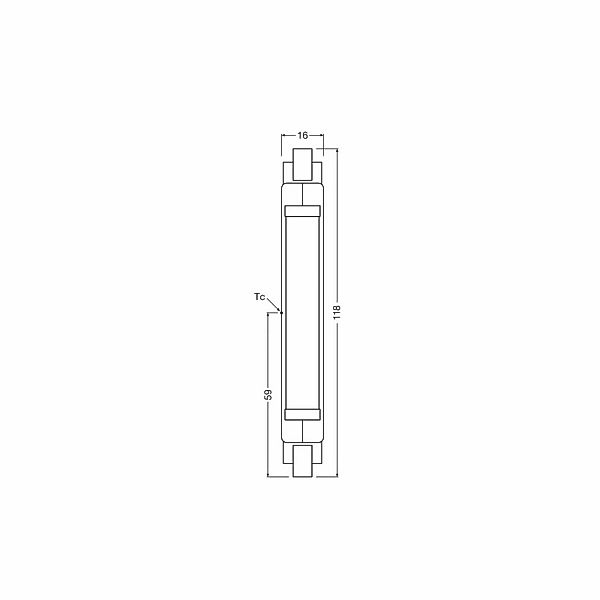 OSRAM LED-Leuchtmittel Stab R7s 117,6 mm 8W 840 Slim Line günstig online kaufen