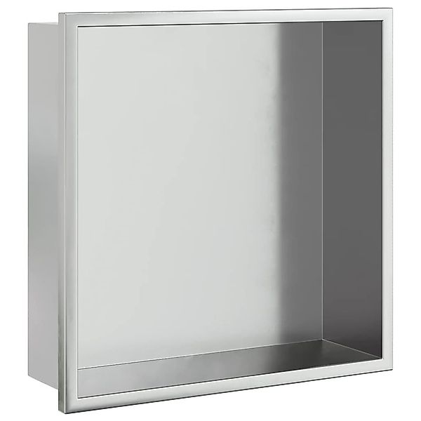 vidaXL Duschwand Duschnische Gebürstet Silbern 32x32x9 günstig online kaufen