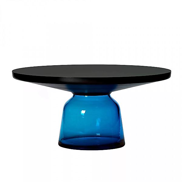 ClassiCon - Bell Coffee Table Kaffeetisch Stahl - saphir-blau/Kristallglas/ günstig online kaufen