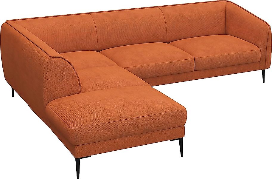 FLEXLUX Ecksofa "Belle Designsofa, L-Form, B/T 268/209 cm", Skandinavisches günstig online kaufen