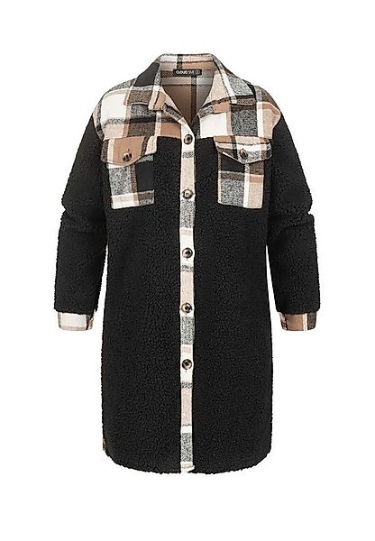 CLOUD 5IVE Winterjacke CLOUD 5IVE Teddyfell Shacket-Jacke Mantel mit 2 Brus günstig online kaufen