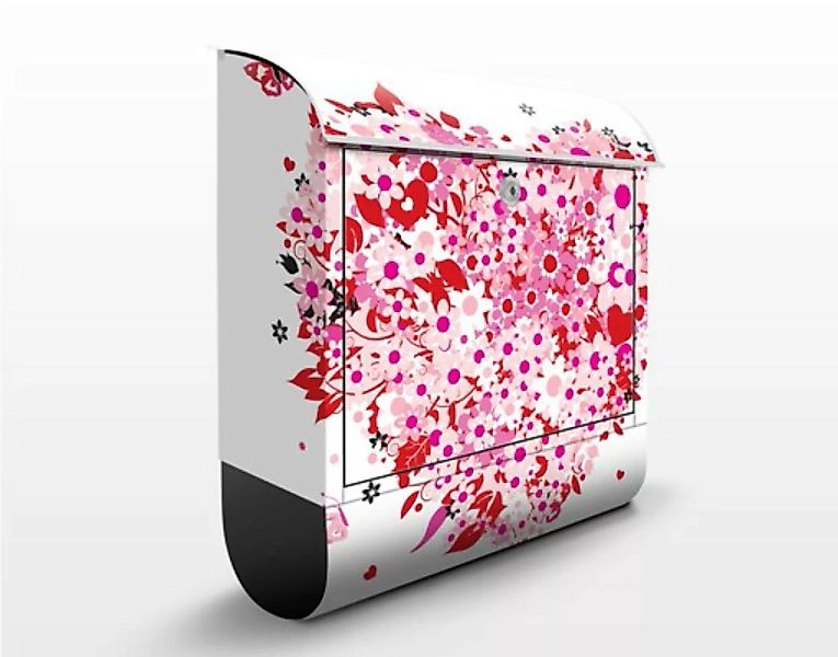 Briefkasten Liebe & Romantik Floral Retro Heart günstig online kaufen