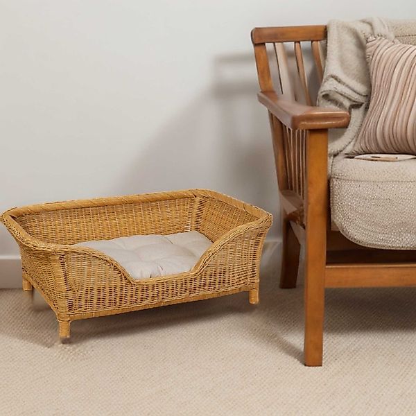 Krines Home Hundekorb Großer Rattan Hundekorb günstig online kaufen