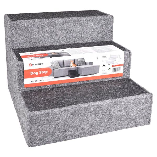 Flamingo Haustiertreppe Treppe Velta Filz grau/dunkelgrau günstig online kaufen