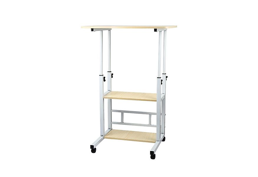 JEOBEST Schreibtisch Höhenverstellbarer Schreibtisch mit Rollen, Tisch Comp günstig online kaufen