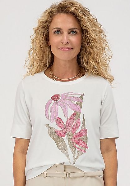 bianca Print-Shirt DINIA mit farbigem Frontmotiv und Kordelapplikation günstig online kaufen