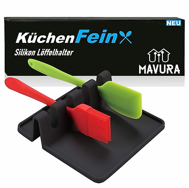 MAVURA Kochlöffelhalter KüchenFein Silikon Kochlöffelablage Löffelhalter günstig online kaufen