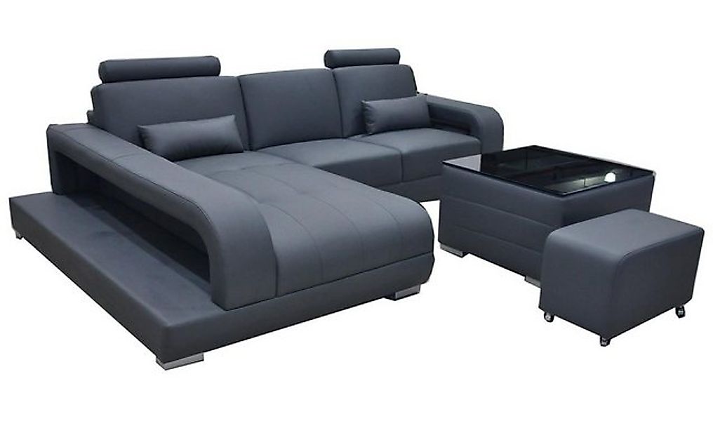 JVmoebel Ecksofa XXL Couch Ecksofa Leder Wohnlandschaft Garnitur Design Mod günstig online kaufen
