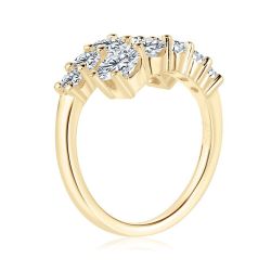 ROUGEMONT Silberring Extravaganter Moissanit Eternity Doppel-Ring günstig online kaufen