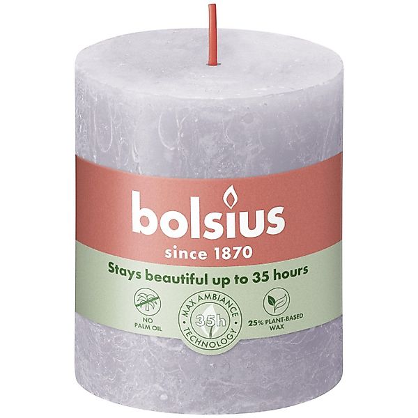 Bolsius Stumpenkerze Bolsius Rustik Stumpenkerze gefrorener günstig online kaufen