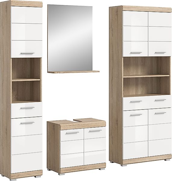 INOSIGN Badmöbel-Set "Siena, 4 teilig, bestehend aus:", (Set), Hochschrank, günstig online kaufen