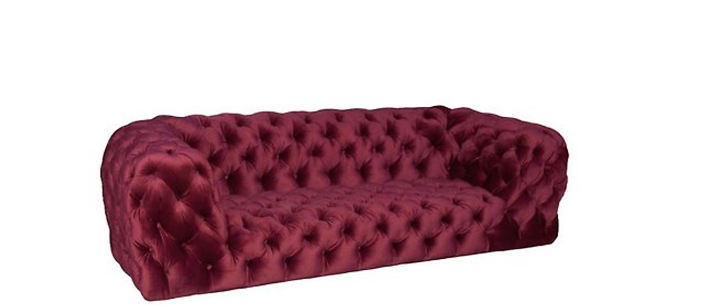 Xlmoebel Bett Neue dreisitzige Designer-Couch in rotem Chesterfield-Stil mi günstig online kaufen