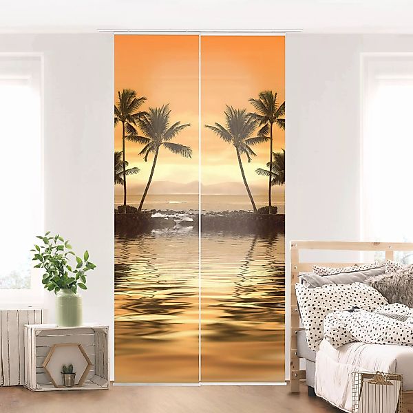 Schiebegardine Set Caribbean Sunset I günstig online kaufen