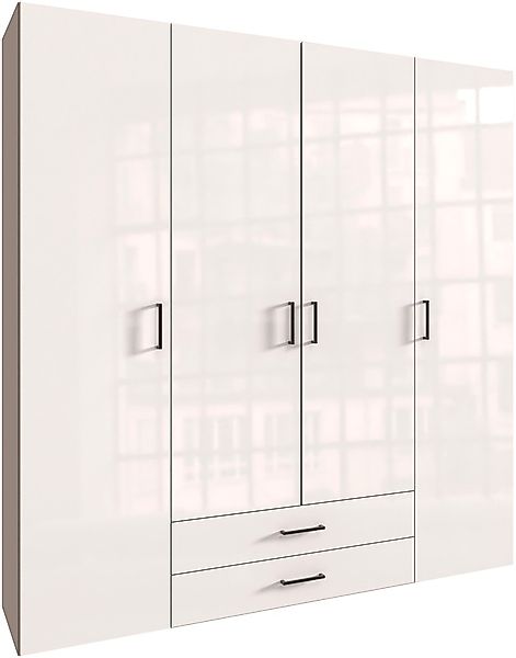 Wimex Drehtürenschrank »Mugano« mit langen oder kurzen Griffen aus Metall, günstig online kaufen
