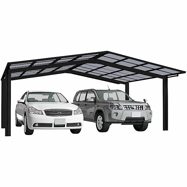 Ximax Alu Doppelcarport Linea Typ 80 Schwarz 546 x 495 cm Sonderfertigung günstig online kaufen