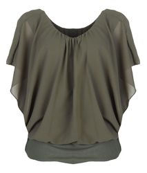 CLEO STYLE Schlupfbluse Damen Chiffon Bluse günstig online kaufen