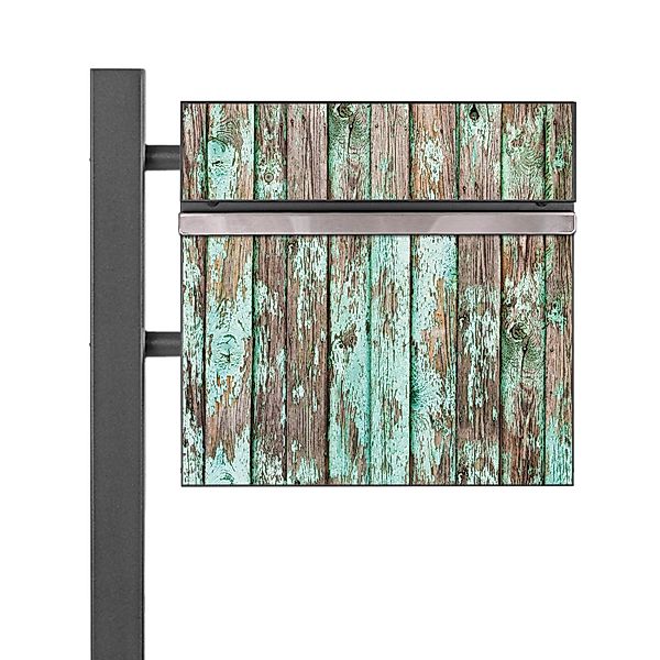 Banjado Standbriefkasten Anthrazit 45x120x16.5cm Groß Inkl. Montagematerial günstig online kaufen