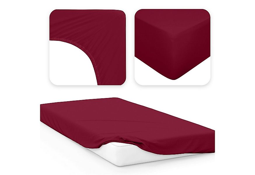 Jacobson Spannbettlaken BOXSPRING & ÜBERLÄNGE aus 100% Baumwolle, für hohe günstig online kaufen