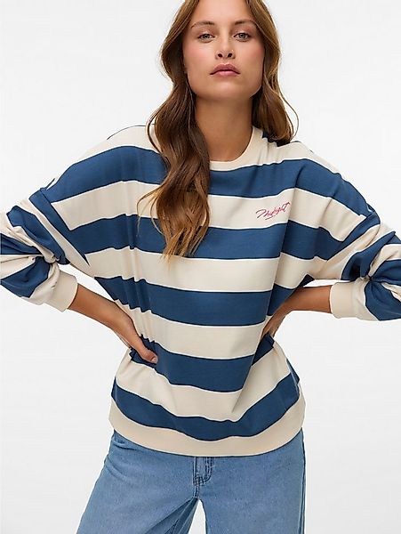 Vero Moda Sweatshirt VMVIOLA BEA LS SWEAT BOX JRS Color Block Streifen günstig online kaufen