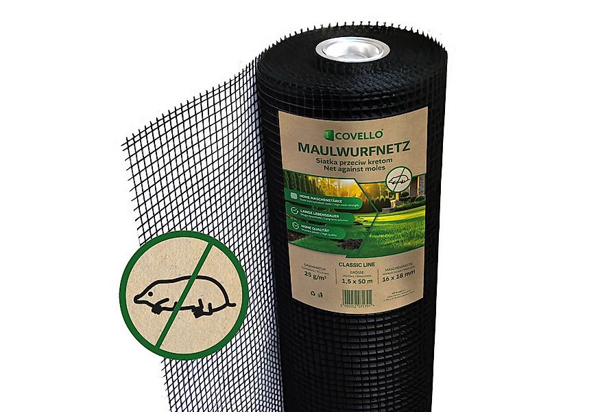 Covello Maulwurfgitter Maulwurfnetz Premium Line 35g/m² Maulwurfschutz Laub günstig online kaufen