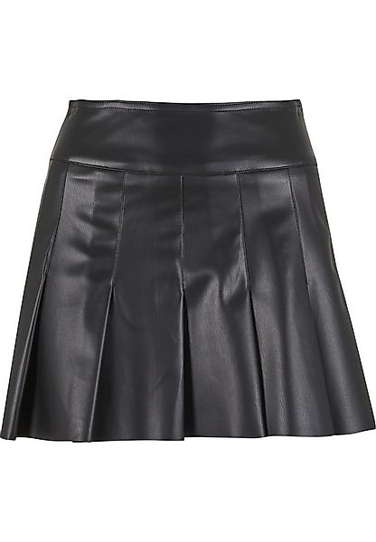 URBAN CLASSICS Sommerrock Urban Classics Ladies Synthetic Leather Pleated S günstig online kaufen
