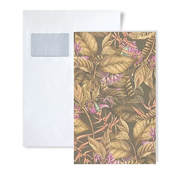 PROFHOME 1 MUSTERSTÜCK S-394253-GU DIN A4 MUSTER der Dschungel Tapete günstig online kaufen