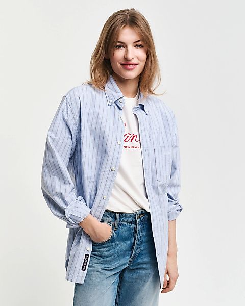 Gant Langarmhemd "REG OXFORD STRIPE SHIRT" unisex, in leichter Oxford-Quali günstig online kaufen