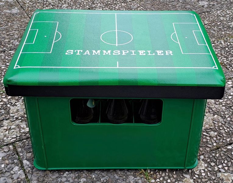 BURI Sitzauflage Bierkastensitz Fußball Getränkekistensitz Sitzkissen günstig online kaufen