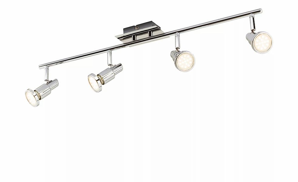 KHG LED-Deckenstrahler mit 4 schwenkbaren Spots ¦ silber ¦ Maße (cm): B: 73 günstig online kaufen