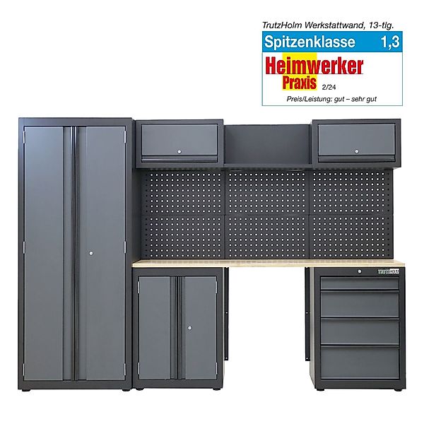 TRUTZHOLM Werkstatt-Set Werkstattwand modulares Werkstattschranksystem aus günstig online kaufen