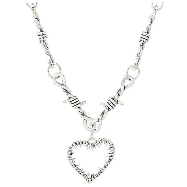 KARMA Kette mit Anhänger Herz Schwarz günstig online kaufen