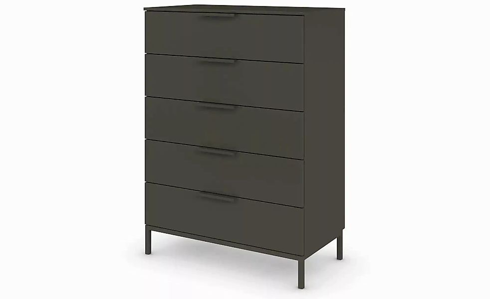 Kommode   ¦ schwarz ¦ Maße (cm): B: 80 H: 111 Kommoden & Sideboards > Kommo günstig online kaufen