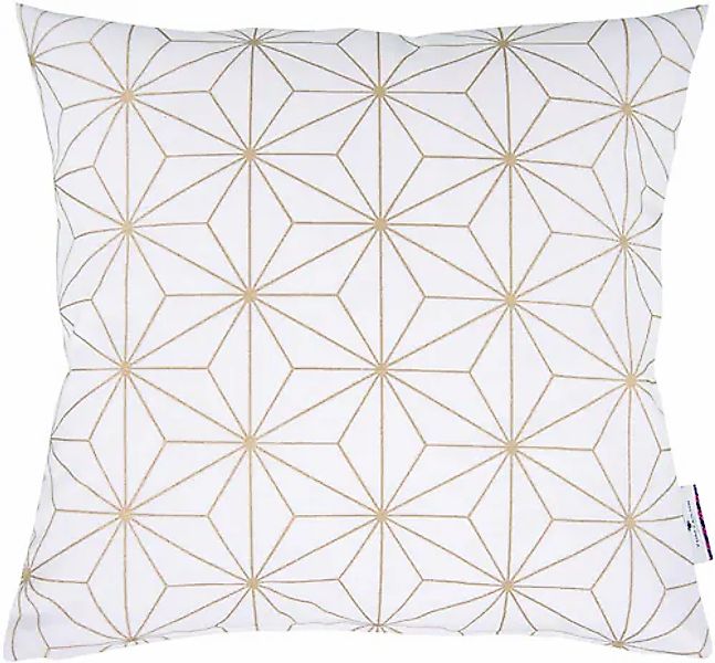 TOM TAILOR HOME Dekokissen »GOLDEN CHRYSTALS«, Kissenhülle ohne Füllung, 1 günstig online kaufen