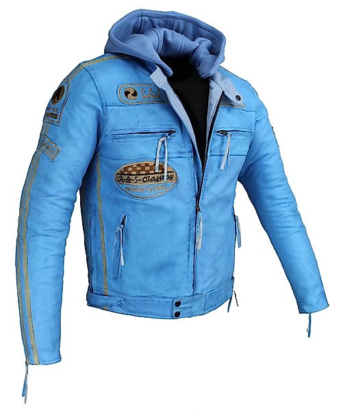 Alpha Speeds Motorradjacke Herren Leder Jacke günstig online kaufen