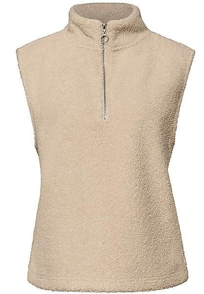 STREET ONE Sweatshirt teddy turtle neck vest w.zippe günstig online kaufen