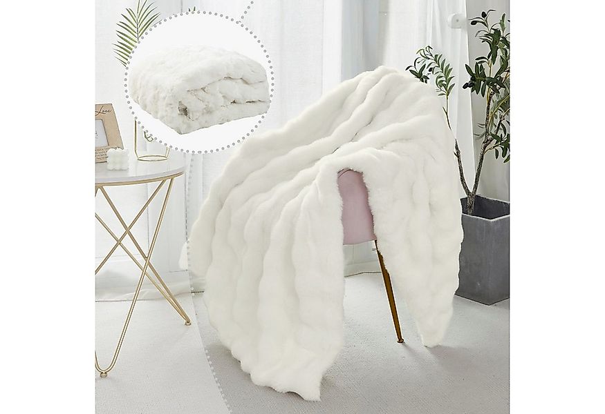 Wohndecke Sofadecke Welle Kuscheldecke Sofadecken Couchdecken, BTTO, Künstl günstig online kaufen