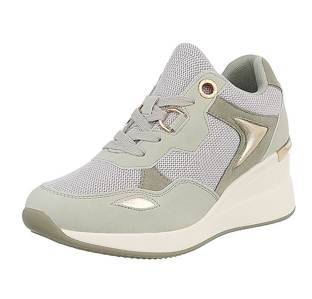 Ital-Design Damen Low-Top Freizeit Sneaker (88577410) Keilabsatz/Wedge Snea günstig online kaufen